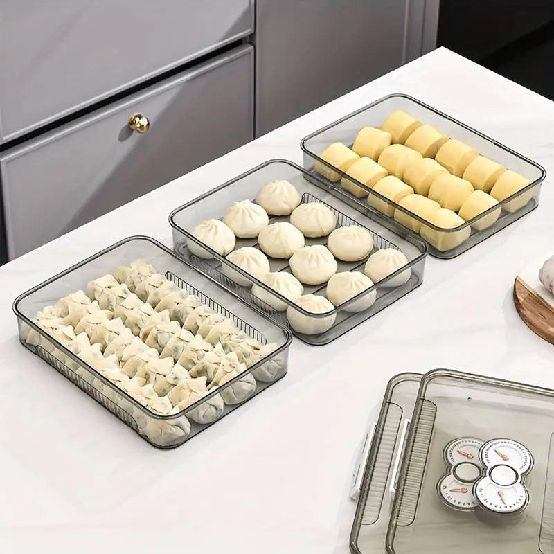 Clear Dumpling Organizer Box