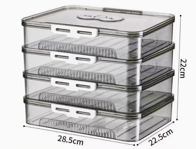Clear Dumpling Organizer Box