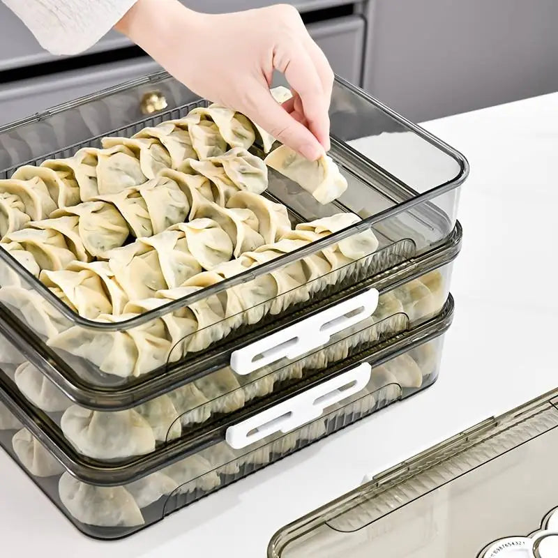 Clear Dumpling Organizer Box