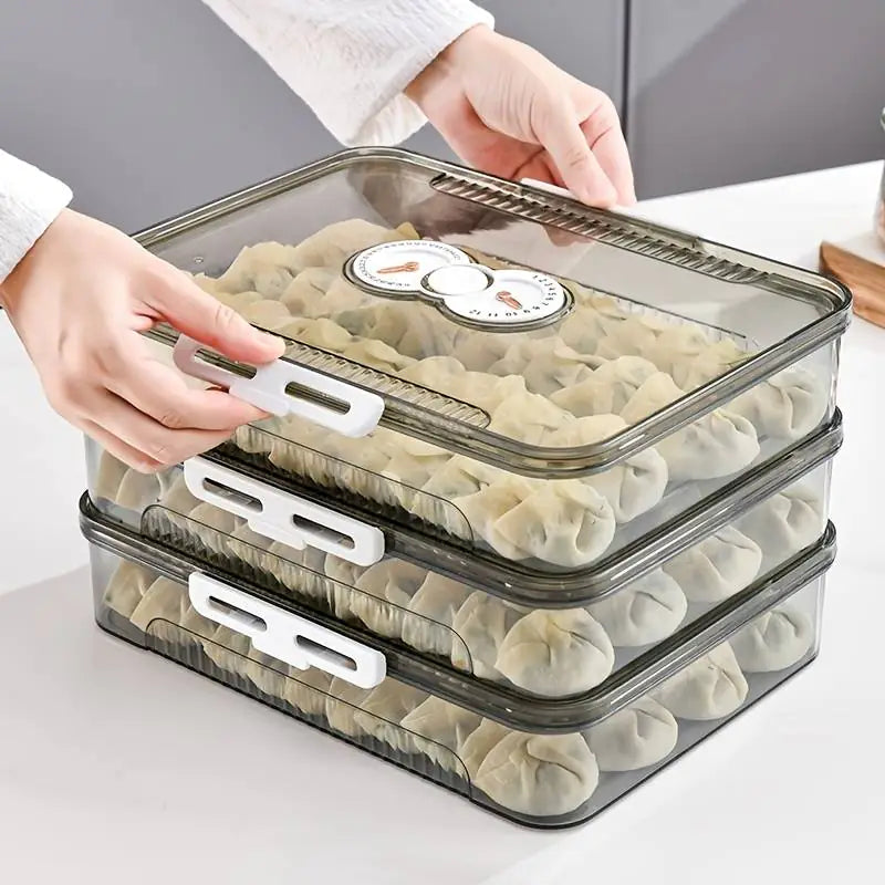 Clear Dumpling Organizer Box