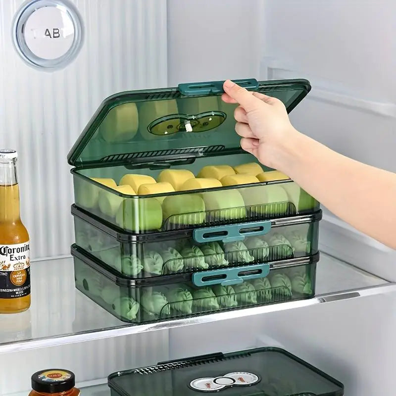 Clear Dumpling Organizer Box