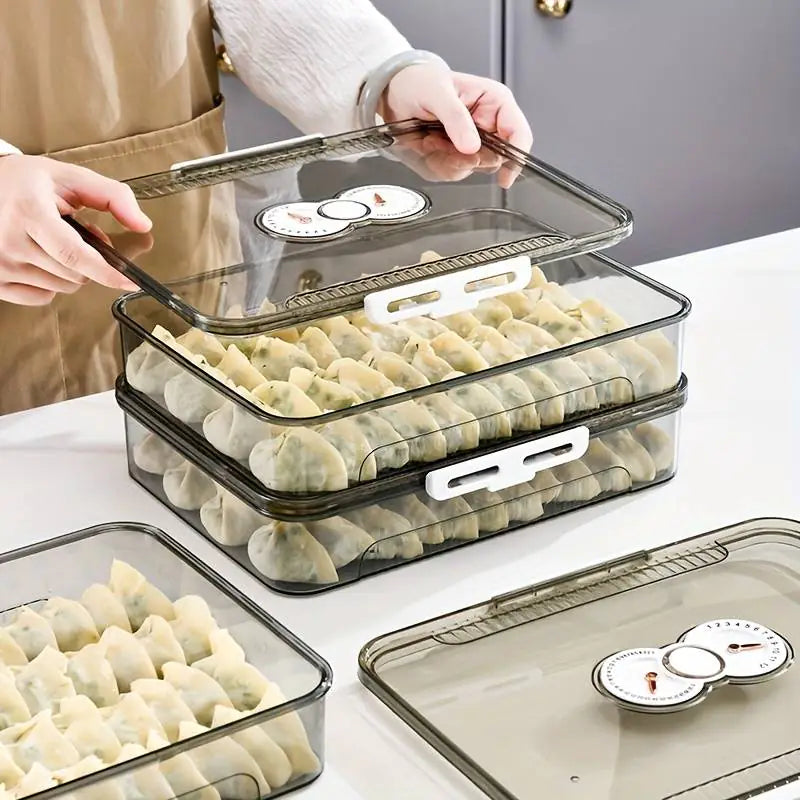 Clear Dumpling Organizer Box
